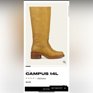 Frye Campus 14L Banana Boots